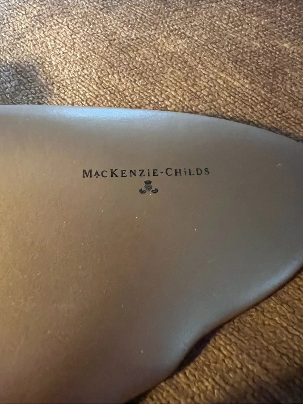 MacKenzie-Childs Black and Cream Checkerboard Butterfly Wall Accent